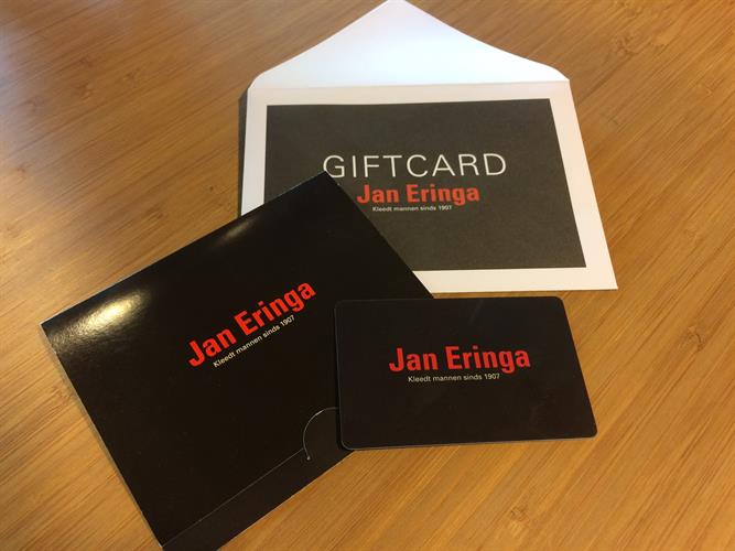 Giftcard met verpakking in een speciale envelop !