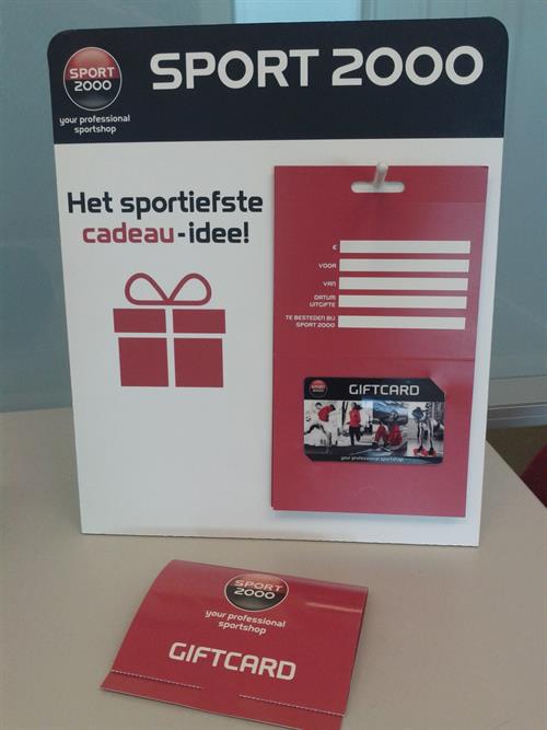 Nieuwe displays voor SPORT2000 giftcards !